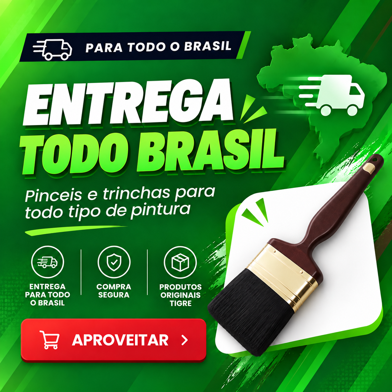 Entrega para todo o Brasil