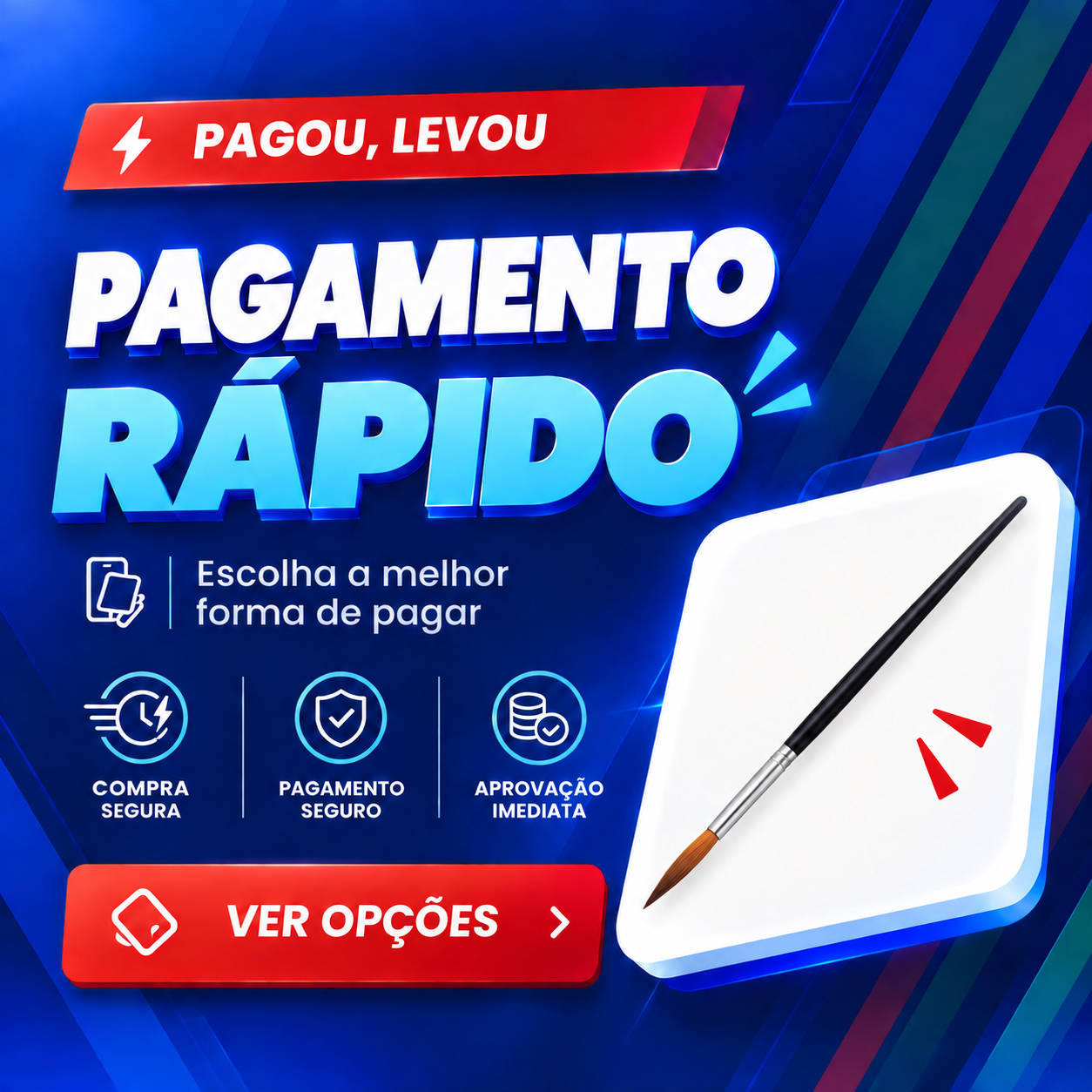 Pagamento rápido e compra segura