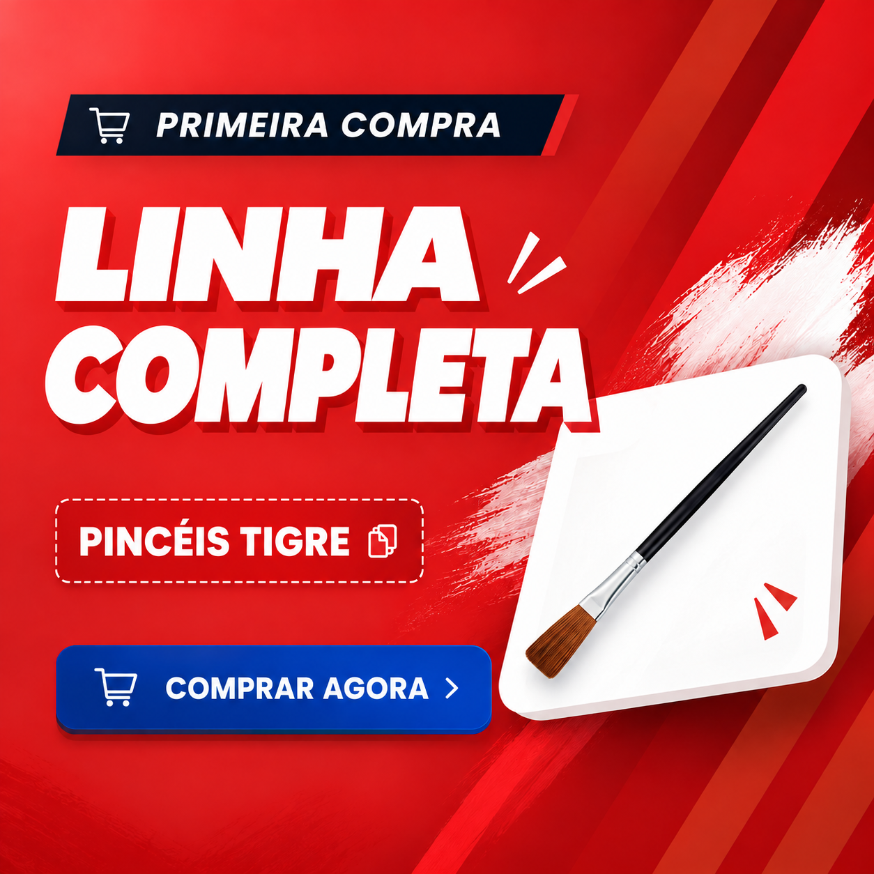Linha completa de pincéis Tigre